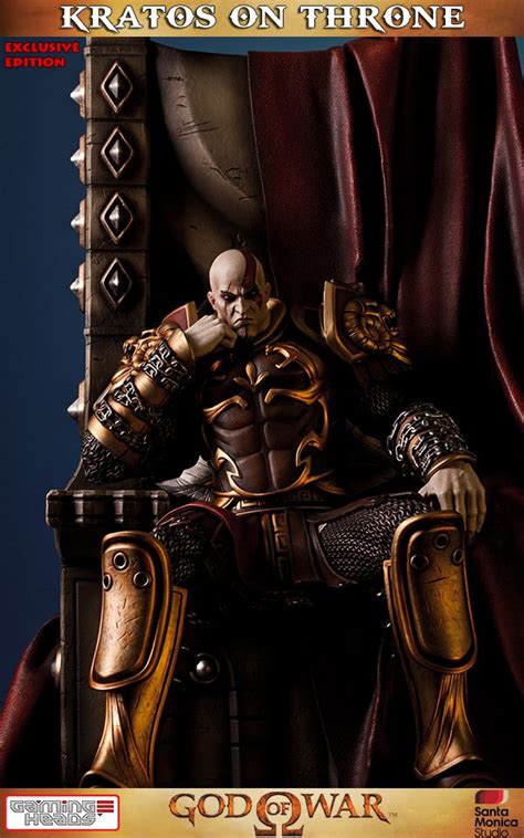 Pin Em Exclusive Kratos On Throne