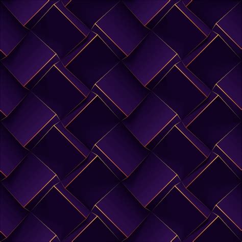 Premium Vector Dark Purple Seamless Geometric Pattern