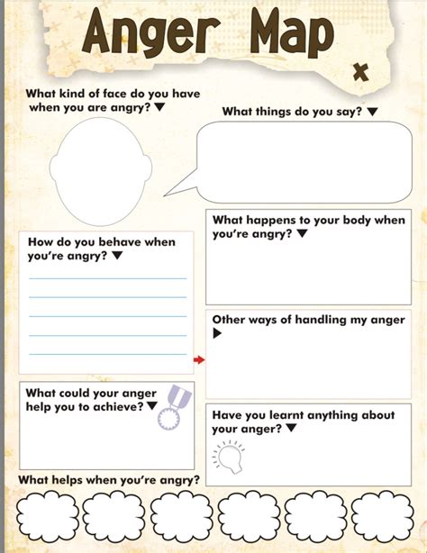 the cycle of anger worksheet therapist aid free printable anger management activities