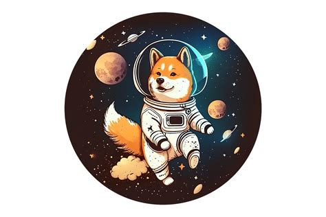 Shiba Space Dog Graphic By Gornidesign · Creative Fabrica