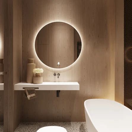 Latitude Run Modern Contemporary Lighted Fog Free Bathroom Vanity