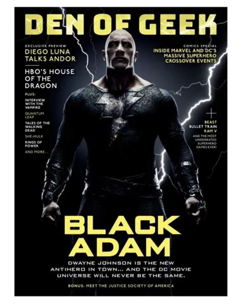 Sdcc 2022 Den Of Geek Magazine Black Adam Comic Con Exclusive Edition