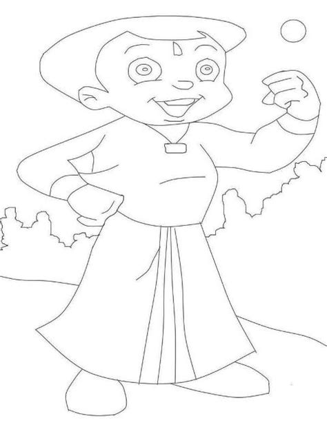 Kids Page Chota Bheem Coloring Pages For Kids