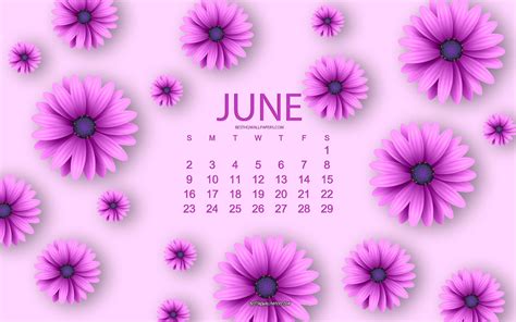 June 2023 Calendar Desktop Wallpaper Printable Word Searches