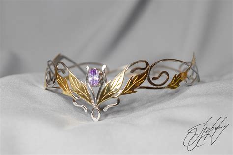 Wedding Diadem Bridal Elven Tiara Elf Leaf Crown Bridal Hair Vine