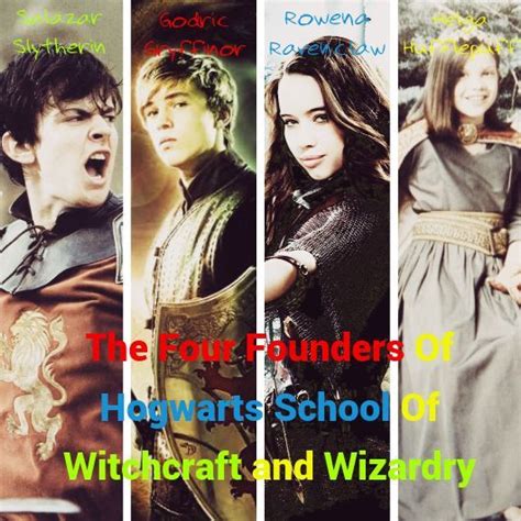 The Four Founders Of Hogwarts In 2022 Hogwarts Hogwarts School