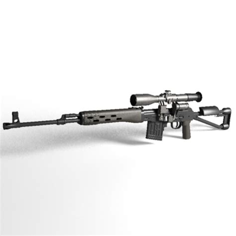 3dsmax Svd S Sniper Rifle Dragunov Svd