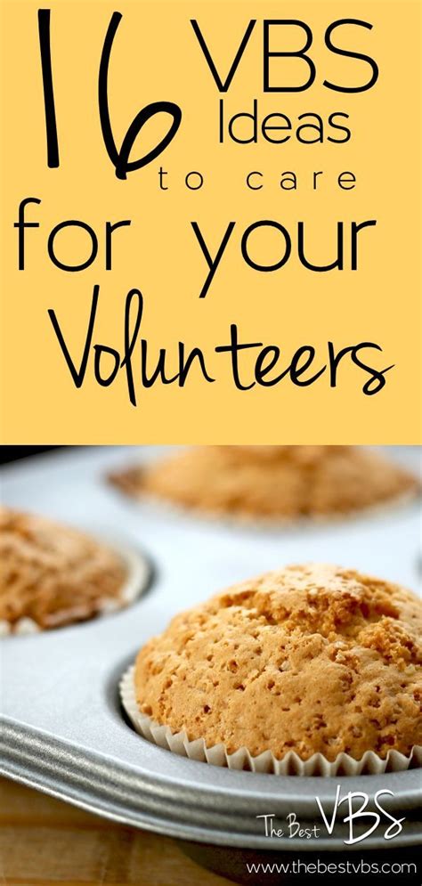 Vbs Ideas For Caring For Volunteers Volunteer Appreciation Ts