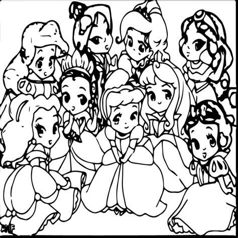 Kawaii Disney Princess Coloring Pages Coloring Pages Images And
