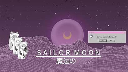 Sailor Moon Vaporwave Aesthetic Wallpapers Desktop Pc