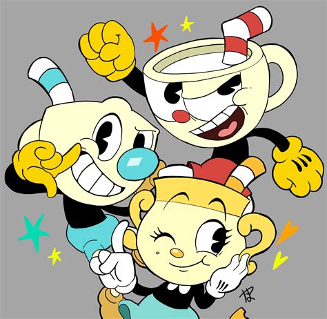 How To Draw Cuphead Characters At How To Draw