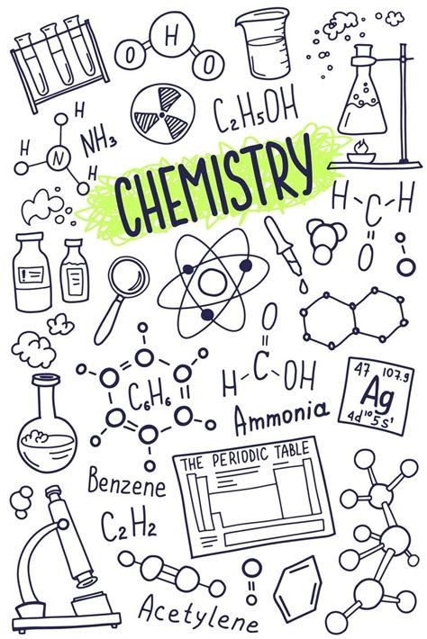 An Illustration With The Words Chemistry Written On It