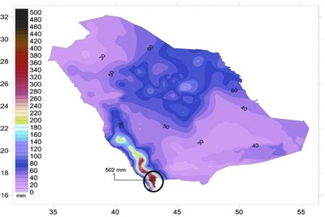 Arabian Peninsula Climate Map