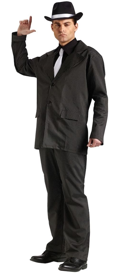 Gangster 20s Pimp Suit Pinstripe Men Costume One Size