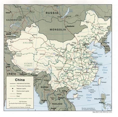 Landkarte China Politische Karte Weltkarte Com Karten Und