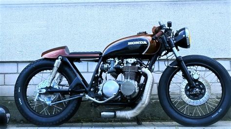 Og har du selv lavet udstødningen? Cafe Racer Honda CB 500 Four by Fate Customs - YouTube