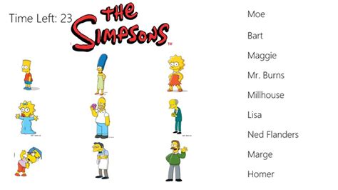 The Simpsons Match For Windows 8 And 81