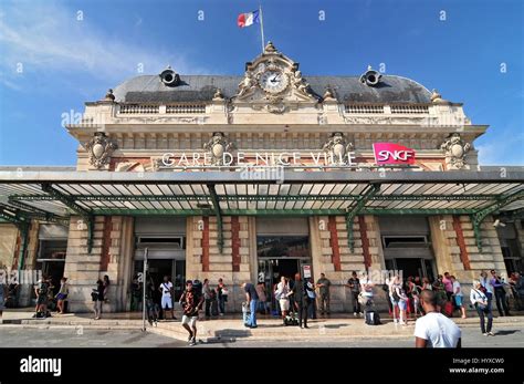 Gare De Nice Ville Main Railway Station In Nice France Stock Photo