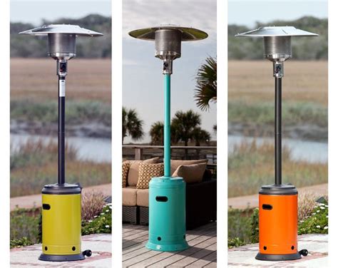All are electric power attached to the wall heat lamps that are. Powder coated heat lamps! | Propane patio heater, Patio ...