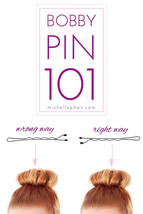 the right way to use a bobby pin click for tip bobby pin hairstyles diy hairstyles pretty