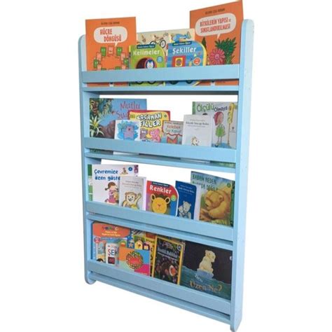 Novatıc Çocuk Odası Eğitici Montessori Kitaplık Duvar Rafı 4 Fiyatı