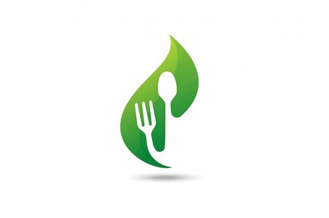 Premium Vector Green Food Logo