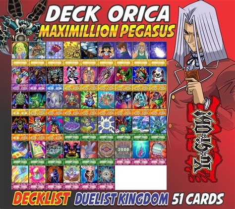 Maximillion Pegasus Deck 51 Cards Anime Orica Yu Yugioh Decks