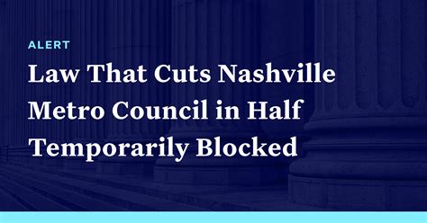 Tennessee Court Temporarily Blocks Law That Cuts Nashville Metro