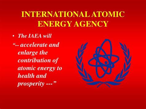 Ppt International Atomic Energy Agency Powerpoint Presentation Free