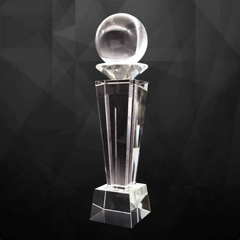 Buy Quality CR9263 Exclusive Crystal Trophy With Crystal Ball At