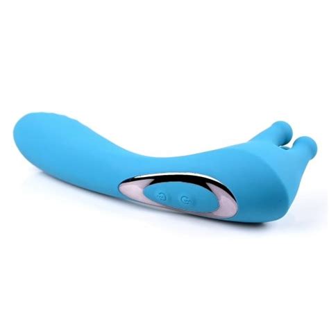 Evolved Heads Or Tails Dual End Rotating Prong Vibrator Teal Sex Toys And Adult Novelties