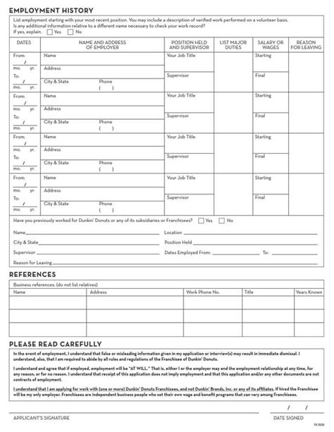 blank job application form templates samples  word