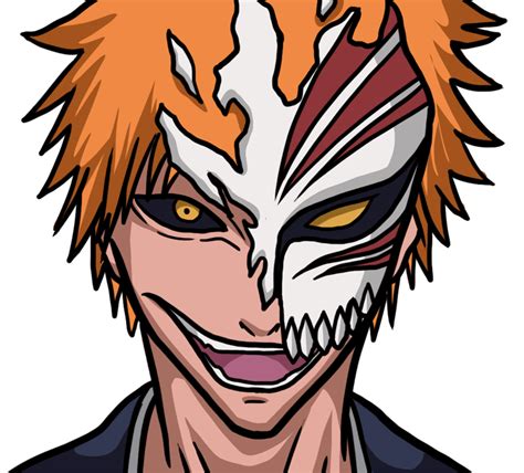 Learn How To Draw Ichigo Mask Bleach Characters Easy To Draw Everything