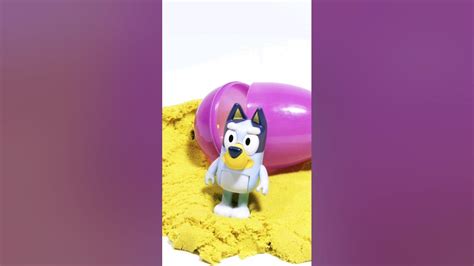 Bluey Surprise Egg Kinetic Sand Toy Cartoons Youtube
