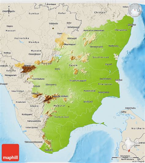 Physical Map Of Tamil Nadu Images Vrogue Co