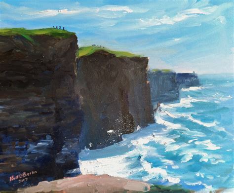 Cliffs Of Moher Wild Atlantic Way Painting By Bill Obrien Artmajeur