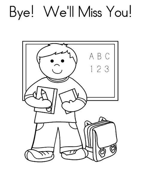 We Will Miss You Coloring Pages at GetDrawings | Free download