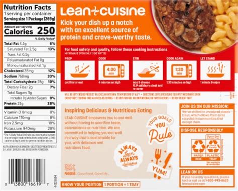 Lean Cuisine Features Salisbury Steak With Macaroni And Cheese Frozen