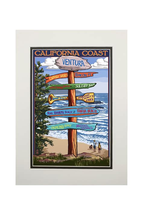 Ventura California Destinations Sign Lantern Press Artwork Etsy