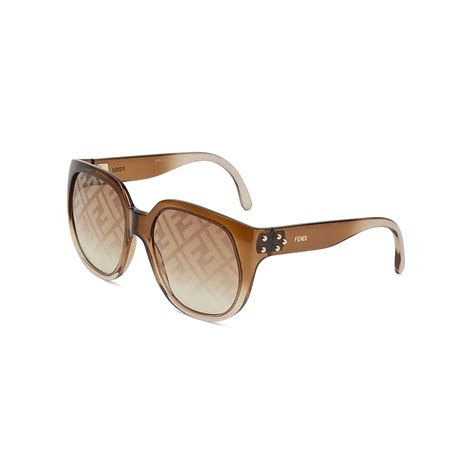 Fendi Fendi Dawn Oversize Round Sunglasses Brown Sunglasses Fendi Eyewear Avvenice