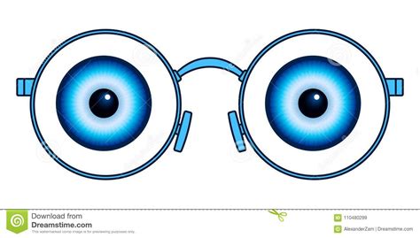 Abstract Eye Glasses Illustration Stock Vector Illustration Of Appliance Eyeglasses 110480299