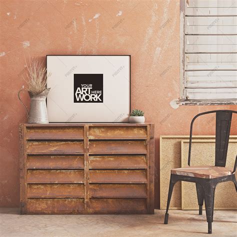Download Poster Frame Mockup Vintage - Landscape on Behance