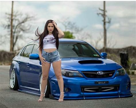 Subaru Wrx Sti Modified Slammed Bagged Auto Girls Sexy Cars