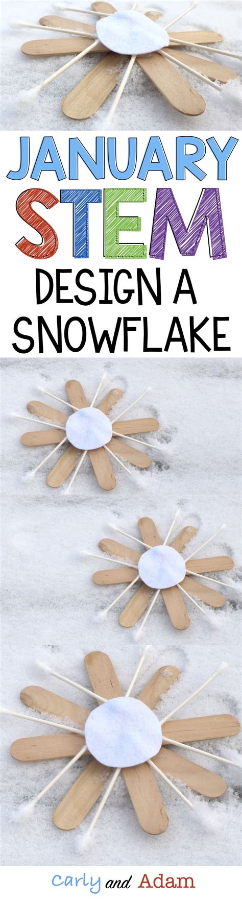 Design A Snowflake Winter Stem Activity Winter Stem Activities Stem