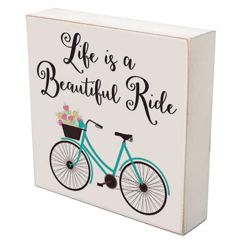 Life Is A Beautiful Ride Bicycle Wall Art Print Sign