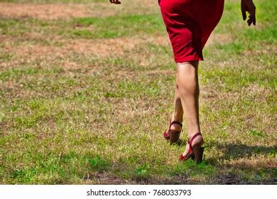 Back Sexy Female Legs Walking On Stock Photo 768033793 Shutterstock