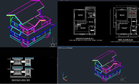 Draw Your Building 2d 3d Floor Plan Elevation In Autocad By