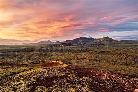 Grundarfjordur Mountains At Sunrise Iceland Stock Image Image Of