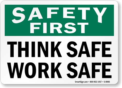 Safety First Signs Custom Safety First Signs