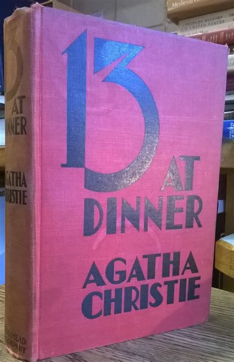 13 At Dinner By Agatha Christie Fair Hard Cover 1933